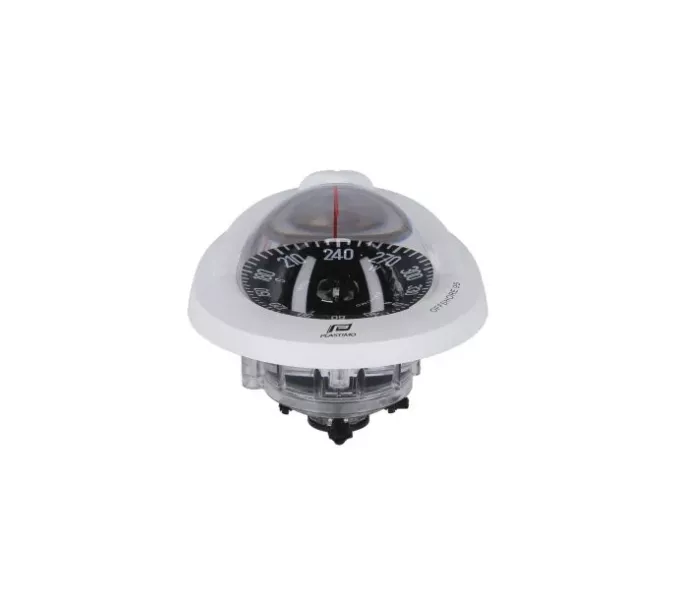 Plastimo Offshore 95 Compass – Flush Mount | White Housing | Black Flat Card | Zone ABC