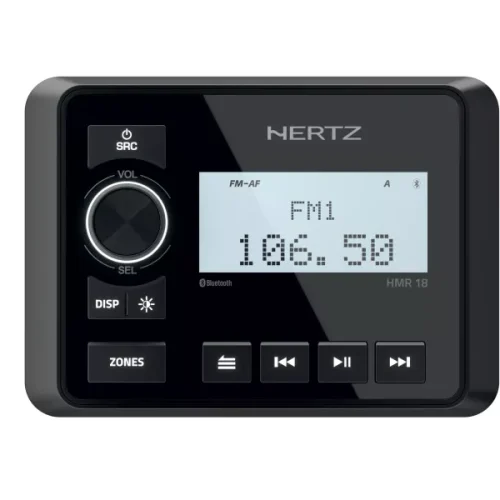 Hertz Marine HMR 18 Marine Grade Source Unit – 2.8″ Display – IP66 – 4 x 50W
