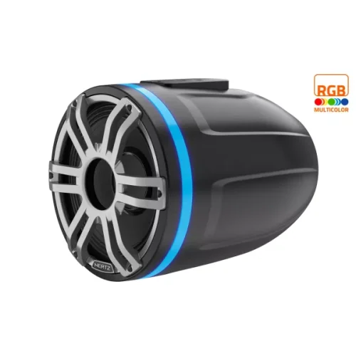 Hertz Marine HTX 8.8″ RGB Flat Common Tower Speakers – Total White – 100W RMS – 4Ω