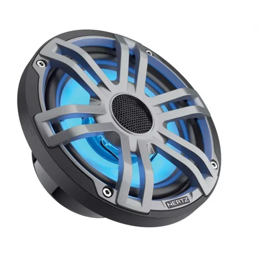 Hertz Marine HEX 6.5″ RGB Marine Coaxial Speakers – Gray – 50W RMS – 4Ω (Pair)