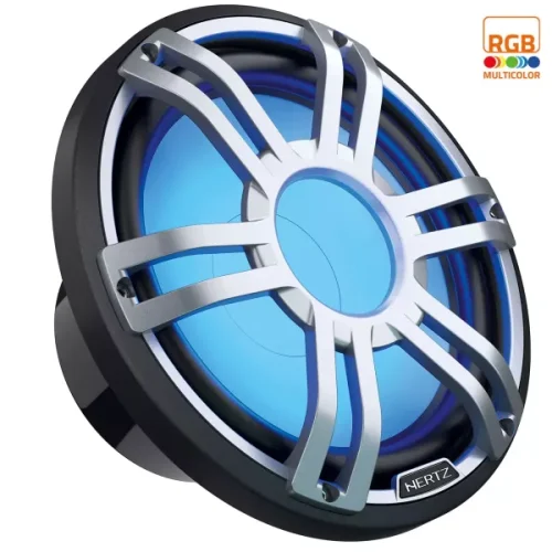 Hertz Marine HMS 12″ Sports RGB Marine Subwoofer – Black – 500W RMS – 4Ω