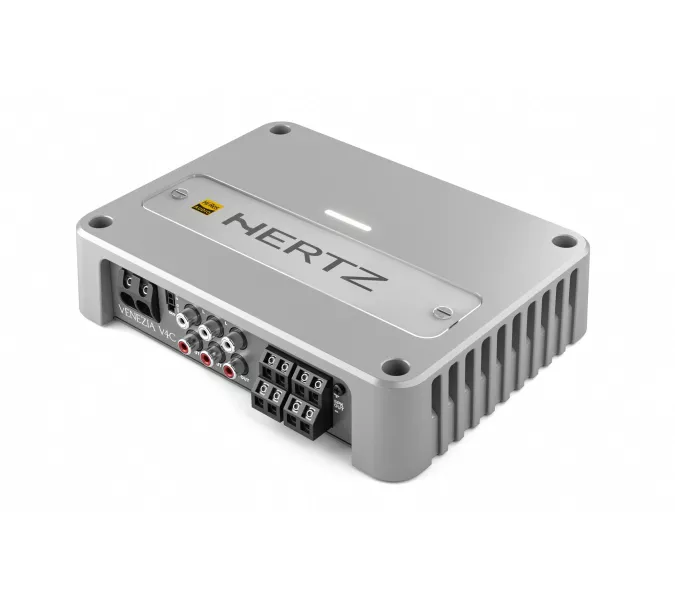 Hertz Marine VENEZIA V4C 12V Class-D Compact 4-Channel Marine Amplifier – 440W @ 4Ω