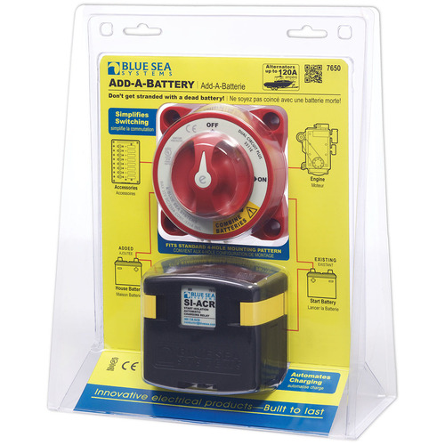 Blue Sea Add-A-Battery Kit – 120A 7650