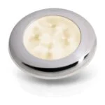 Hella Marine Slimline Round Courtesy Lamps Whitr,Worm White - Image 3