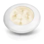 Hella Marine Slimline Round Courtesy Lamps Whitr,Worm White - Image 2