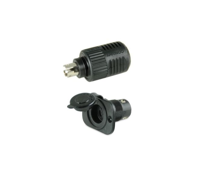Marinco Receptacle+Plug 12V 3 wire charging / trolling system Connect Pro series