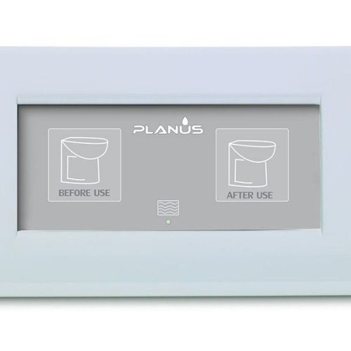 Planus Toilet Control panel STANDARD 2 button (with Ivory & Black frame)
