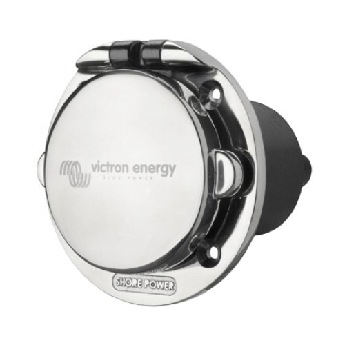 Victron Power Inlet Stainless Steel With Cover 32A (2p/3w)