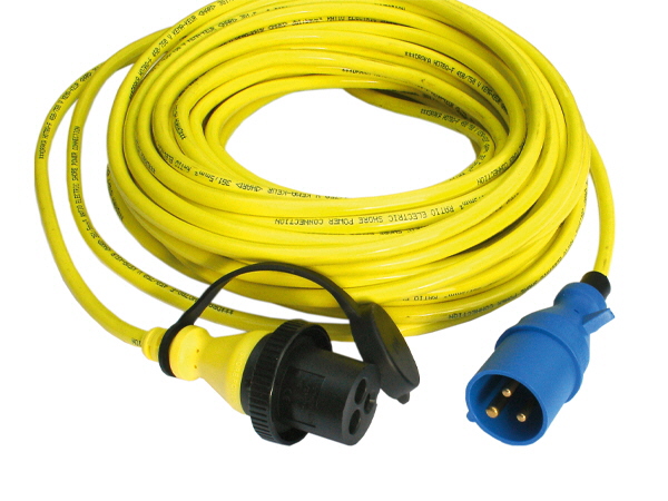 Victron Energy Waterproof IP 56 shore power cable and inlet, 15m 16A (3 x 2.5 sq mm)