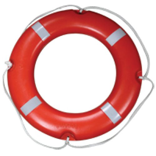 LALIZAS Lifebuoy Ring SOLAS/MED-MER/TC, w/Retroreflective Tape,Ø73cm, 4Kg