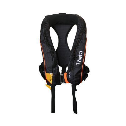 Theta Infl.Lifejacket,Auto,290N, Hammar MA1,w/Sprayhood,Double Crotch & Harness, ISO, Adult