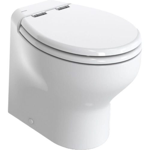TECMA Elegance 2G Short 24V Deep Bowl Marine Toilet – Space-Saving Design with Soft-Close Seat and Control Panel